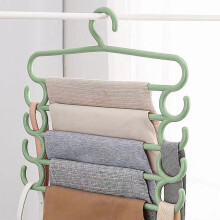Cintre Ă pantalons Ă 5 niveaux, organisateur de placard empilable pour 5 paires