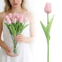 Kunstige tulipaner realistisk hjemmedekorasjon 12 stilker