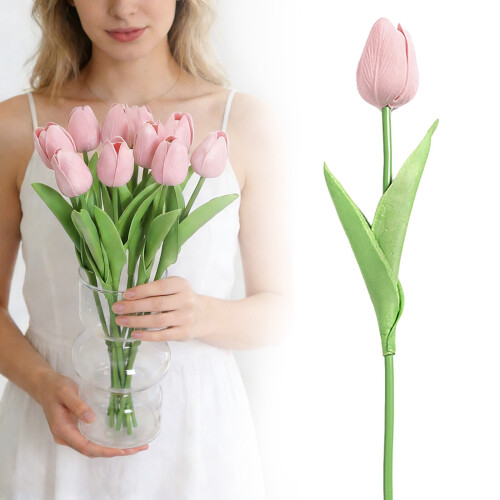Tulipani artificiali, decorazioni realistiche per la casa, 12 steli