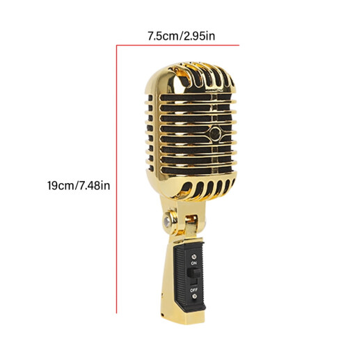 Dynamic Vocal Microphone with Metal Body for Professional Stage Singing Mic 2