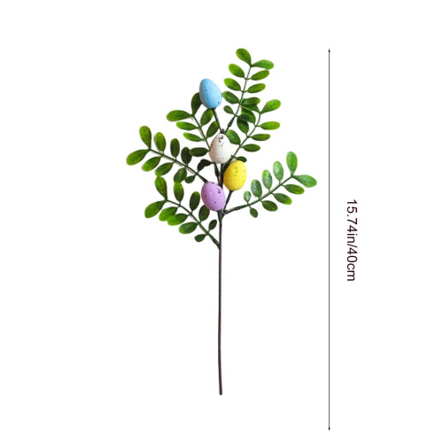 Artificial Floral Stems Easter Egg Decorations 12 pcs 1