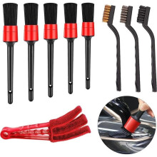 9Pcs Car Cleaning Brush Kit, Auto Detailing Brush, Brush for Car Motorcycle Wheels Cleaning, Rim Brush, Detailing Brush