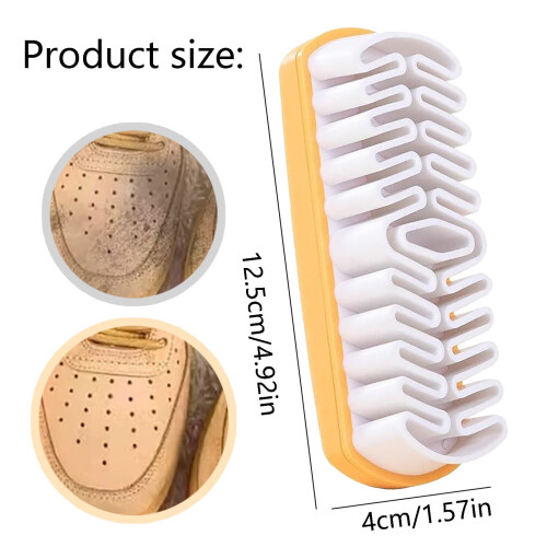 2-in-1 Plastic Suede Nubuck Cleaning Brush 1 pc 2