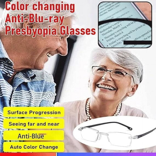 Spéaclaí Féinchoigeartaithe Frith-Sholas Gorm Presbyopia 1