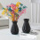 Frostet keramisk vase til hjemmedekorasjon, moderne, 1 stk. 1
