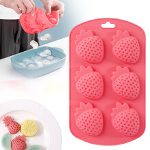 Moule à fruits en silicone rouge 4,5 x 7,5 pouces (1 pièce)