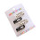 Elegante set van 4 haarclips met stippen 1