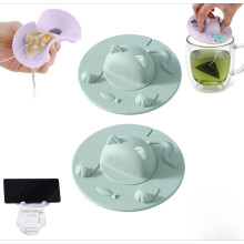 Porte-sachets de thé en silicone en forme de chat pour tasse, lot de 2/4/6 pièces