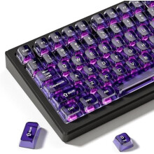Tasti trasparenti viola con profilo MDA, 115 pezzi