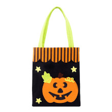 Halloween-kassi, karkki vai herkku -kassi, Halloween-kangaskassi, uudelleenkäytettävä suuri Halloween-ruokakassi lapsille