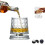 Verre à whisky avec base en cristal rotative à 360 1