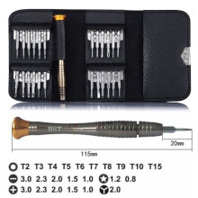 Mini-Präzisionsschraubendreher, 25-teiliges Schraubendreher-Set, Reparaturwerkzeug für Mobiltelefone, Laptops, Uhren, Spielzeug, Brillen