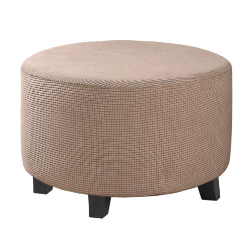 Stretch-Ottomane-Überzug Khaki Groß 24-29 Zoll 1