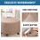 Stretch-Ottomane-Überzug Khaki Groß 24-29 Zoll 4