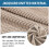 Stretch-Ottomane-Überzug Khaki Groß 24-29 Zoll 5