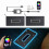 RGB LED-lys til bilmatter, vanntett, appstyrt, 4 stk. 7