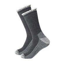Thickened Wool Socks with Cushion for Men and Women Mountaineering Hiking Skiing Dark Gray