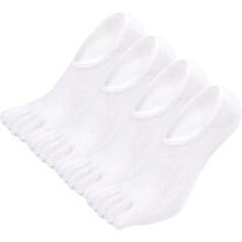 Chaussettes homme cinq doigts, coupe basse, talon antidérapant, 5 paires