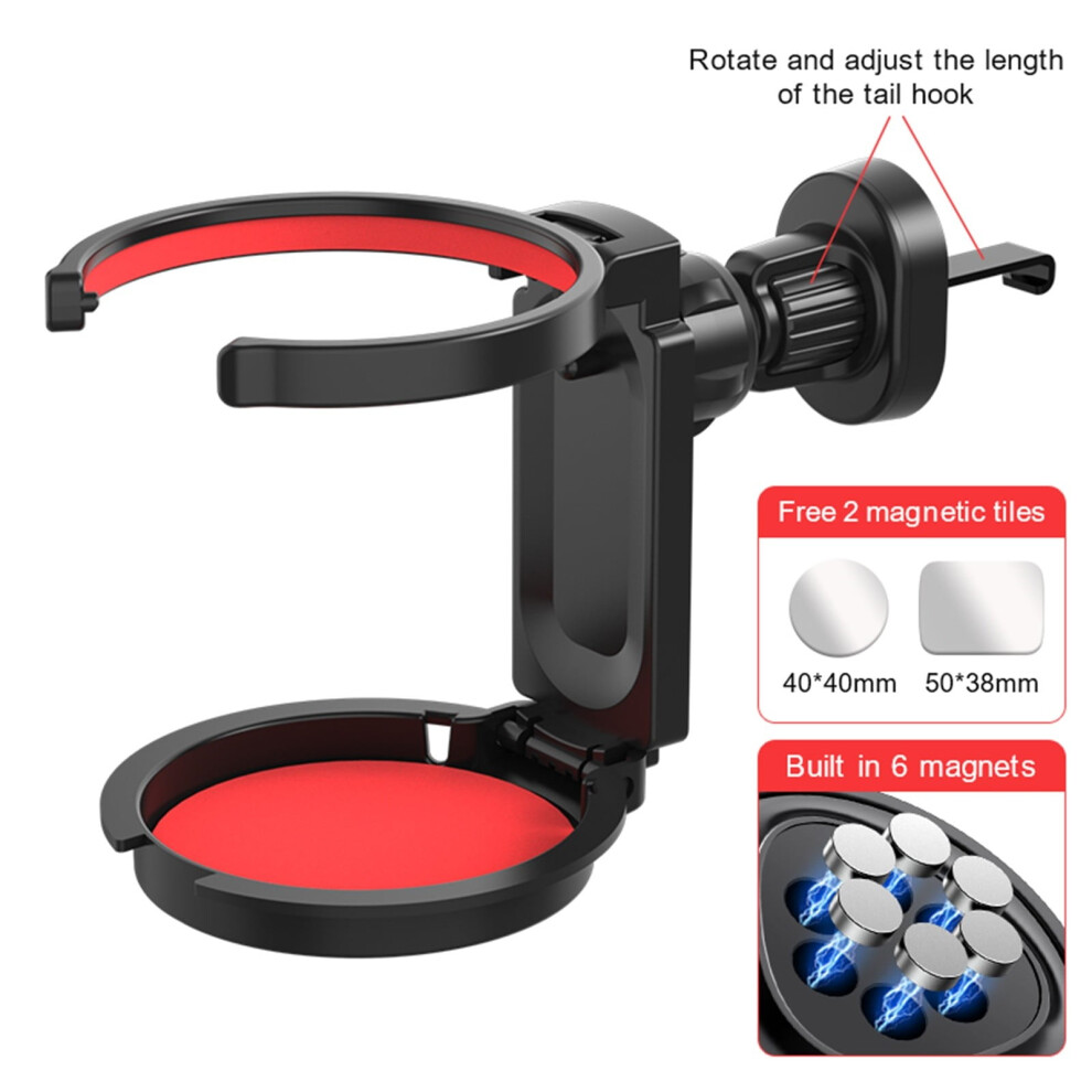 Car Vent Cup Holder, Abs Durable Drink Holder, 2-In-1 Phone Mount For All Car Models Ï¼Redï¼ Red 9425574135247