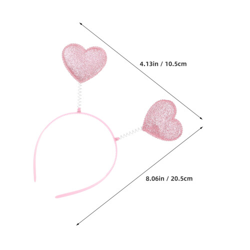 Fasce per capelli a forma di cuore – Colori assortiti, set da 9 pezzi 1