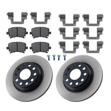 Bremsscheiben Bremsbeläge Hinten For VW Golf 6 Passat Tiguan Touran Seat Leon