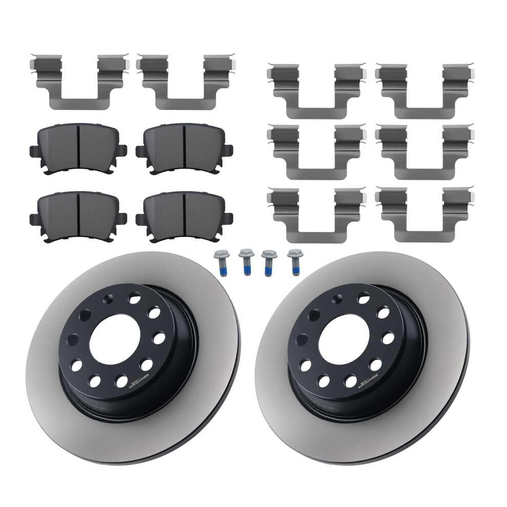 Brake Discs & Brake Pads 282Mm Rear For Vw Eos Golf Jetta Passat Sharan Tigua 6923487003835