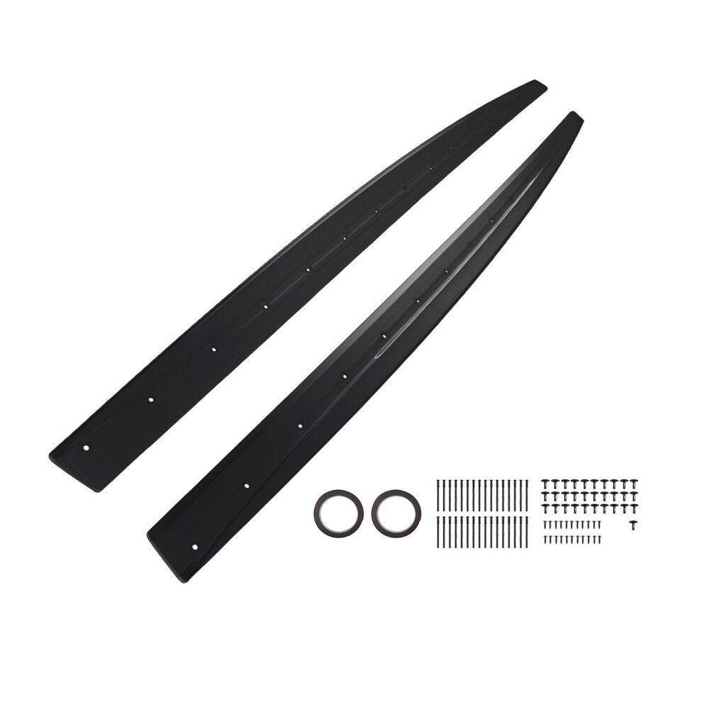Abs Side Skirt Extension Lip For Bmw 4 Series F32 F33 F36 2014-2020 Body Kit Black 6941441731891
