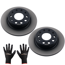 2xBremsscheiben Hinten für Audi A3 Seat Altea Leon Toledo Skoda II VW Caddy Golf