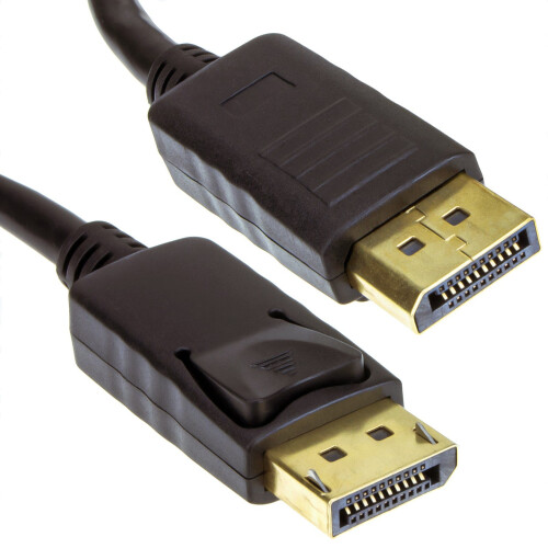 kenable DisplayPort Male Plug to Plug Video Cable GOLD 15m LOCKING