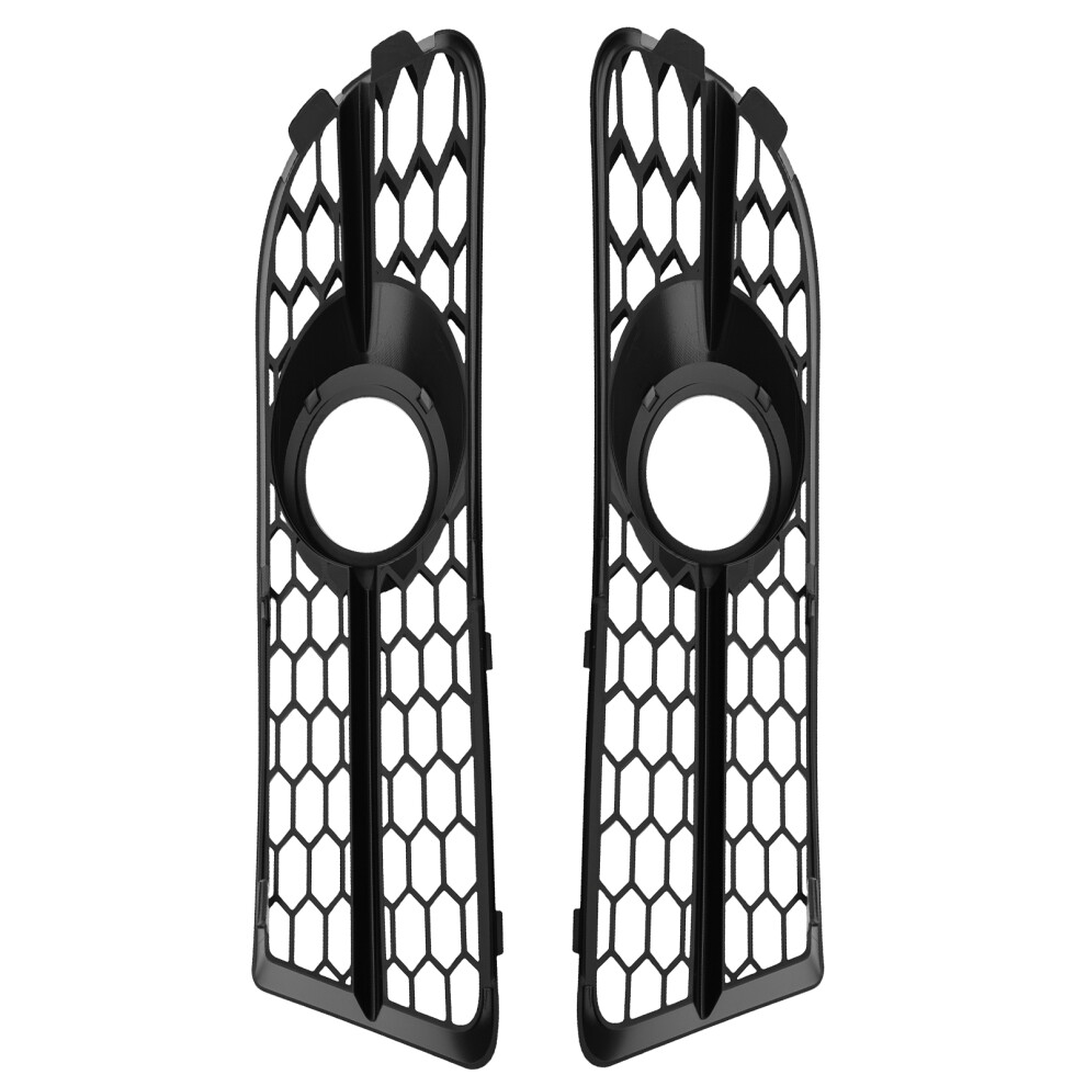 Pair Front Bumper Fog Grille Cover For Audi A4 B7 S-Line 05-08 8E0807681f Light 6941441733703