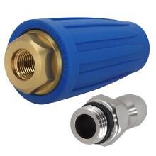 360 Pressure Washer Turbo Nozzle Rotating 4000PSI Brass Copper 1/4'' Connect