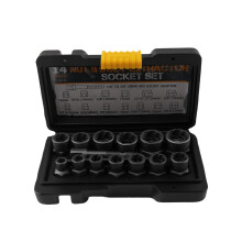 13pc Wheel Lock Nut Removal Tool Set Impact Socket 6.35-19mm Bolt Extractor Kit