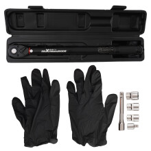 1/2" Click Torque Wrench Kit 13.6-203.5NM with Socket Set & Extension Bar 6 PC