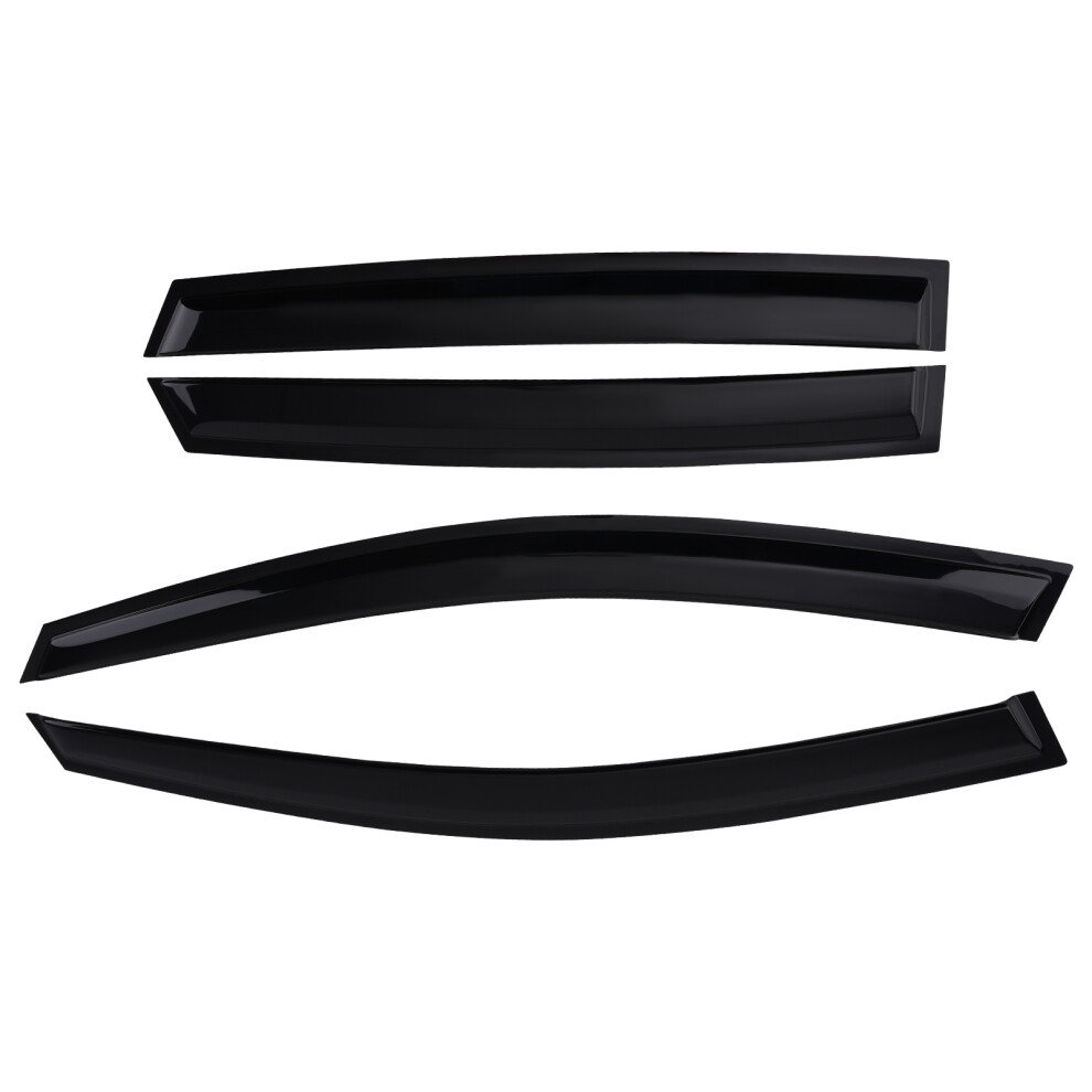 Rain Guard Shields For Vw Polo Mk5 09-17 Outside Mount Window Guards 4Pc Black 6941503353665