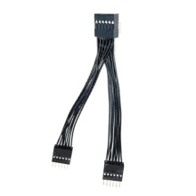 Cabo divisor USB de 11 pinos para placa-mãe com dois dispositivos.