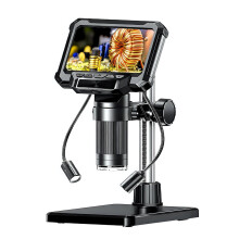 Microscope numérique, grossissement 1000x, écran haute définition 4,3 pouces, enregistrement vidéo, batterie rechargeable, outil de précision