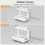 Under Sink Organizer, 2 Tier Pull Out, Adjustable Height, White(S) 1