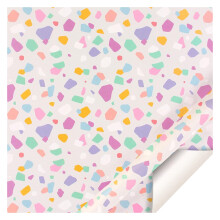 Farebný darčekový baliaci papier v tvare srdca, 27,5"x19,7", skladaný plochý remeselný papier, párty potreby, baliaci papier pre oslávenkyne