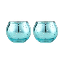 2 stuks kaarsenstandaards, theelichthouders van kwikglas, tafeldecoratie voor bruiloft, verjaardag, feest of huisdecoratie