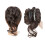 Chignon sintetico riccio e ondulato con ciocche 1