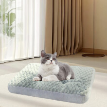 Colchão macio e espesso para animais de estimação, ideal para cães e gatos de pequeno porte. Capa lavável, base antiderrapante e conforto para