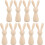 Bonecos de coelho de madeira bege, 10 peças, 9 cm (3,54 polegadas) 1