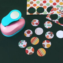 1.8 2 CM Square Punch Craft Lever Punch Handmade Paper Pun-ch for Crafting Scrapbooking Cards,DIY Cards Making Candy Color by Random