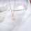 925Sterling Silver Cross Necklace with CZ Birthstone 4