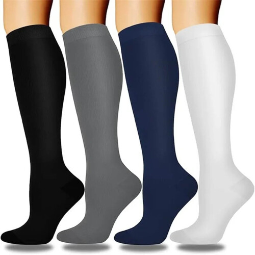Light Blue Women's Warm Support Socks S/M 4 Pairs