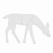 Décoration de jardin lumineuse de Noël en forme de renne, Metal3