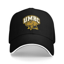Boné de beisebol unissex de algodão com o logotipo dos UMBC Retrievers.