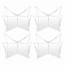Support à boule en acrylique transparent et durable - 4 pièces