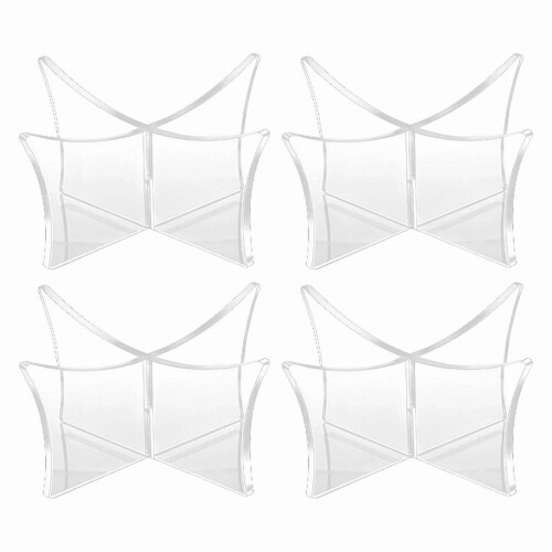 Support à boule en acrylique transparent et durable - 4 pièces