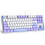 Clavier mécanique de jeu à interrupteurs rouges, 87 touches, format TKL 1